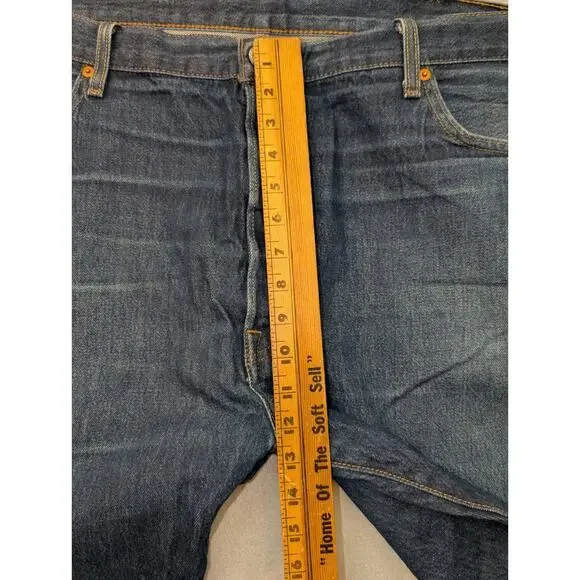 46x 30 Levi's 501 Big & Tall Shrink-to-Fit Soft Denim Blue Brand New - Picture 8 of 12